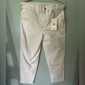 White tapered trouser